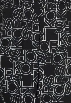 MICHAEL Michael Kors LOGO PULL ON PANT - Tracksuit Bottoms - Black/white -MICHAEL Michael Kors shop b51ac9cae5dc4141bfc3850881f4cc27