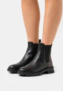 MICHAEL Michael Kors RIDLEY BOOTIE - Platform Ankle Boots - Black/brown