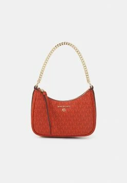 MICHAEL Michael Kors JET CHARM CHAIN POUCHETTE - Handbag - Deep Orange
