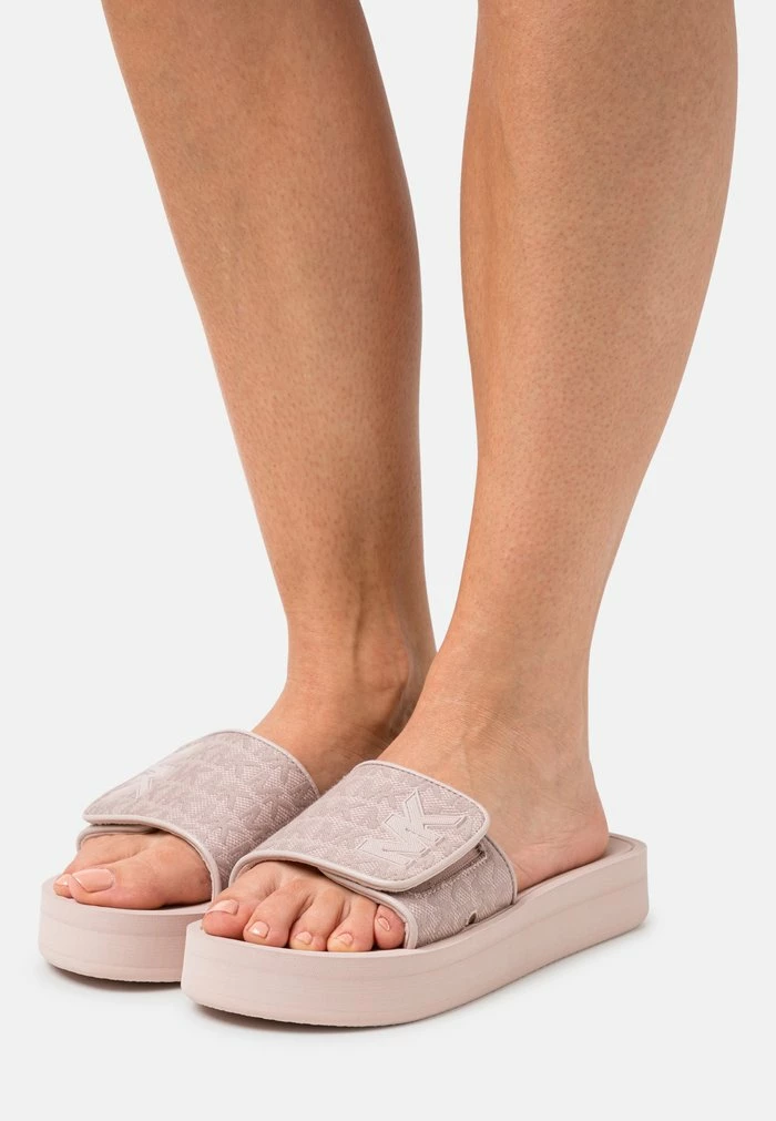 MICHAEL Michael Kors PLATFORM SLIDE - Mules - Soft Pink/fawn 3 MICHAEL Michael Kors PLATFORM SLIDE - Mules - Soft Pink/fawn