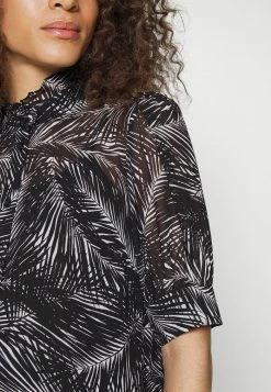 MICHAEL Michael Kors PALM SHORT PUFF - Blouse - White/black -MICHAEL Michael Kors shop b9ee93c0bcf44cc1b806575f64d250e6