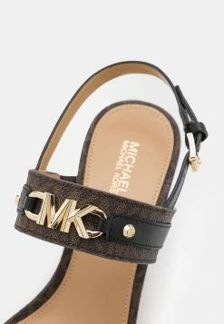 MICHAEL Michael Kors FARRAH WEDGE - Platform Sandals - Brown/black -MICHAEL Michael Kors shop bb2bb2fe96864679980984ca5e482d88