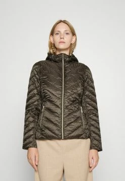 MICHAEL Michael Kors REVERSIBLE LOGO PACKABLE - Light Jacket - Choco Dot/camel