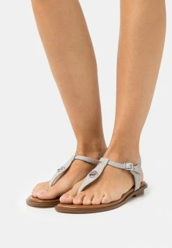 MICHAEL Michael Kors MALLORY THONG - T-bar Sandals - Pearl Grey