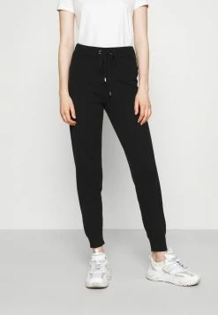 MICHAEL Michael Kors LOGO TAPE JOGGER - Tracksuit Bottoms - Black
