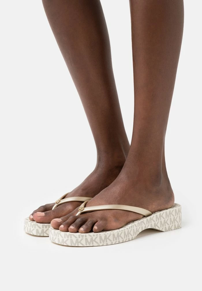 MICHAEL Michael Kors LILO - T-bar Sandals - Vanilla/pale Gold 4 MICHAEL Michael Kors LILO - T-bar Sandals - Vanilla/pale Gold - Image 2