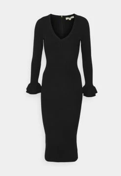 MICHAEL Michael Kors RUFFLE CUFF - Cocktail Dress / Party Dress - Black -MICHAEL Michael Kors shop c0dc4a18c84d4aa9892896fce5d6db62