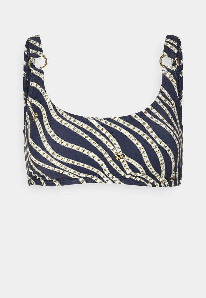 MICHAEL Michael Kors DIAGONAL LOGO RING - Bikini Top - Navy 7 MICHAEL Michael Kors DIAGONAL LOGO RING - Bikini Top - Navy - Image 5