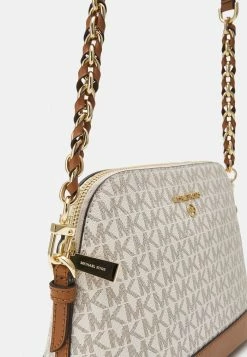 MICHAEL Michael Kors JET CHARM DOME - Across Body Bag - Vanilla/acorn -MICHAEL Michael Kors shop c2addf781a95482196fd8061eb378240