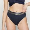 MICHAEL Michael Kors CHAIN HIGH WAIST BOTTOM - Bikini Bottoms - Navy -MICHAEL Michael Kors shop c3f7501f49104c84aed40779443dadff