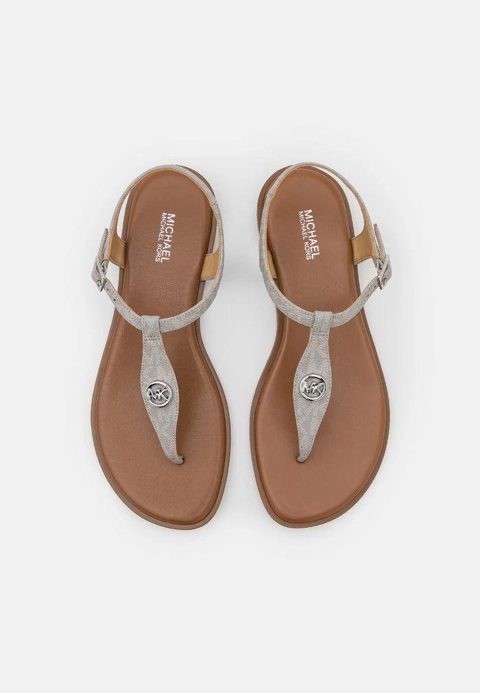 MICHAEL Michael Kors MALLORY THONG - T-bar Sandals - Pearl Grey 7 MICHAEL Michael Kors MALLORY THONG - T-bar Sandals - Pearl Grey - Image 5