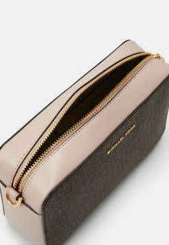 MICHAEL Michael Kors JET CAMERA BAG - Across Body Bag - Brown/softpink -MICHAEL Michael Kors shop c58427e7077f412885e46b76833f16a1