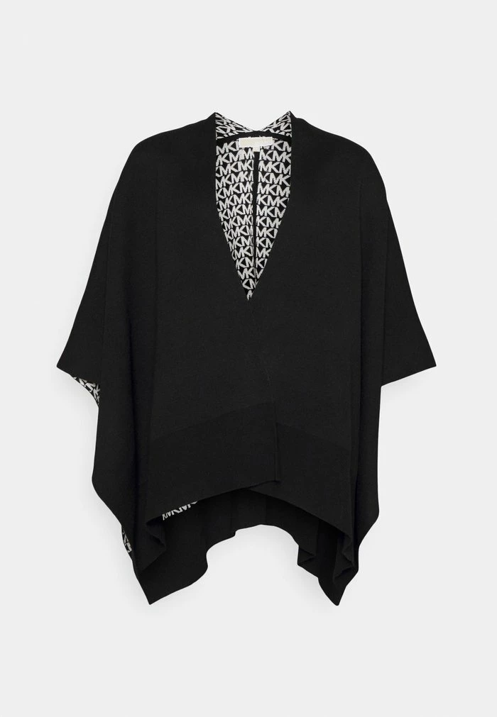 MICHAEL Michael Kors REVERSIBLE LOGO PONCHO - Cape - Black 7 MICHAEL Michael Kors REVERSIBLE LOGO PONCHO - Cape - Black - Image 5