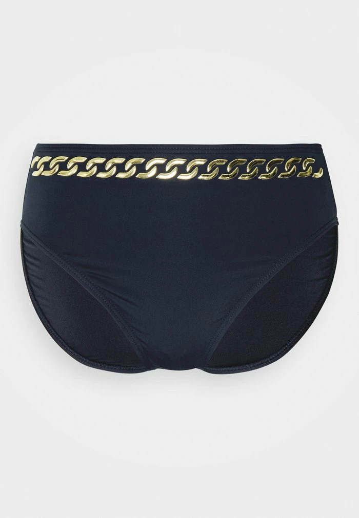 MICHAEL Michael Kors CHAIN HIGH WAIST BOTTOM - Bikini Bottoms - Navy 6 MICHAEL Michael Kors CHAIN HIGH WAIST BOTTOM - Bikini Bottoms - Navy - Image 4