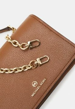 MICHAEL Michael Kors JET CHARM ACCORDIAN FLAP XBODY - Across Body Bag - Brown -MICHAEL Michael Kors shop c73c2e09d80841e9bf8d34a7a33e399e