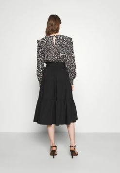 MICHAEL Michael Kors MIDI SKIRT - Maxi Skirt - Black -MICHAEL Michael Kors shop c7f19ef4430d4e3b869464159e27629e