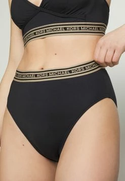 MICHAEL Michael Kors LOGO ELASTIC SPORTY - Bikini Top - Black -MICHAEL Michael Kors shop cafb1658f4aa44b591cc5fc2697af0a9
