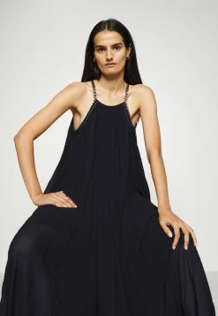 MICHAEL Michael Kors PLEATED CHAIN MIDI DRESS - Day Dress - Black -MICHAEL Michael Kors shop cb24ddde4d774aa298fe7f8237c2823b