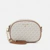 MICHAEL Michael Kors JET SET CHARM OVAL XBODY - Across Body Bag - Vanilla/acrn
