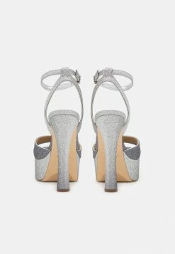 MICHAEL Michael Kors JENSON - High Heeled Sandals - Silver/black -MICHAEL Michael Kors shop cc8a037730704d049d80bc093c738e7c