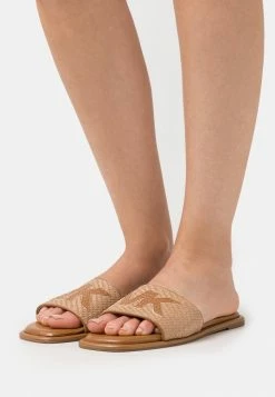 MICHAEL Michael Kors HAYWORTH SLIDE - Mules - Nat/acorn