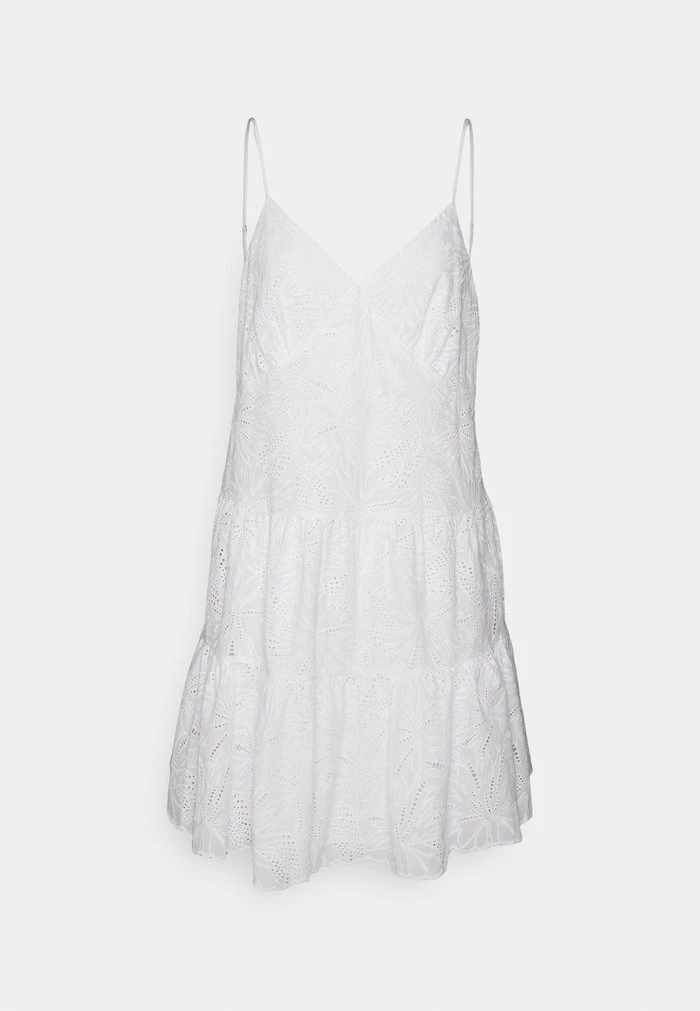 MICHAEL Michael Kors PALM EYELET SLIP DRESS - Day Dress - White 7 MICHAEL Michael Kors PALM EYELET SLIP DRESS - Day Dress - White - Image 5