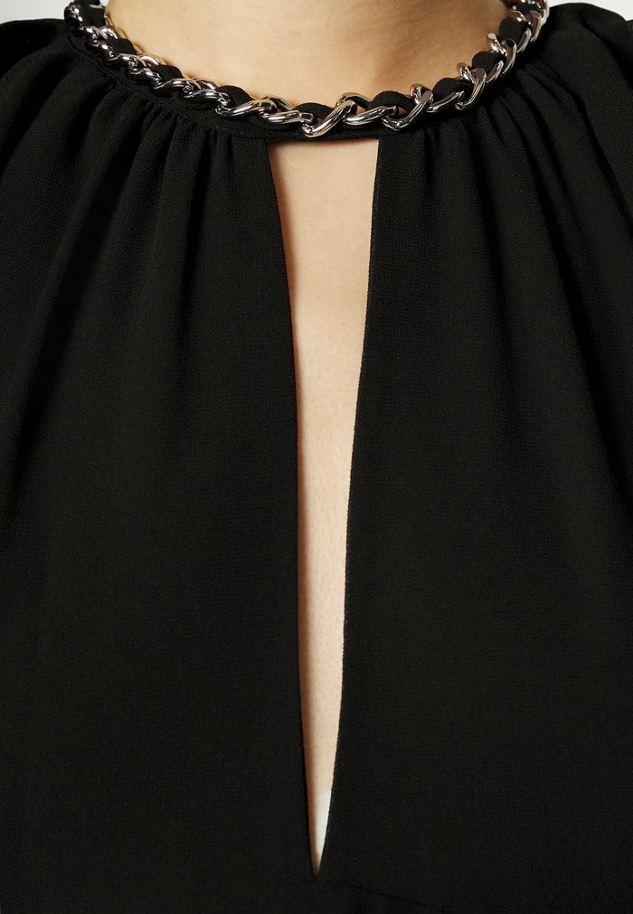 MICHAEL Michael Kors CHAIN FLOUNCE - Cocktail Dress / Party Dress - Black 8 MICHAEL Michael Kors CHAIN FLOUNCE - Cocktail Dress / Party Dress - Black - Image 6