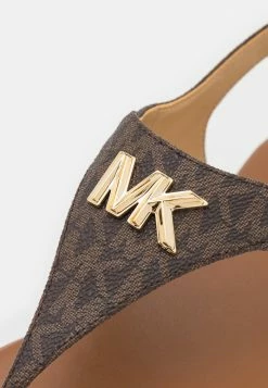 MICHAEL Michael Kors JILLY FLAT - T-bar Sandals - Brown -MICHAEL Michael Kors shop cfcf0ed38d8b40109f67e219a75e24f2