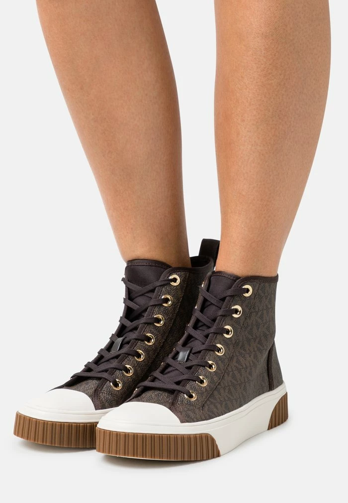 MICHAEL Michael Kors GERTIE - High-top Trainers - Brown 3 MICHAEL Michael Kors GERTIE - High-top Trainers - Brown