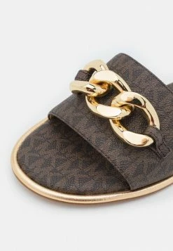 MICHAEL Michael Kors SCARLETT SLIDE - Mules - Brown -MICHAEL Michael Kors shop d07005b1e29e4e3fb68fbf0f4bfc458e