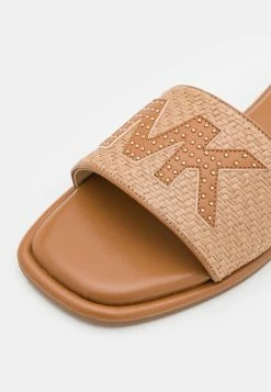 MICHAEL Michael Kors HAYWORTH SLIDE - Mules - Nat/acorn -MICHAEL Michael Kors shop d0b55894a8614e6490a87b4bcb39fe0b