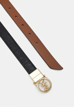 MICHAEL Michael Kors REVERSIBLE BELT - Belt - Black/luggage/gold-coloured -MICHAEL Michael Kors shop d0c57ce05eb54912b5f3295b48ad4ae6