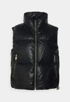 MICHAEL Michael Kors PUFFER VEST - Waistcoat - Black -MICHAEL Michael Kors shop d41b731fdfa64310a9834aa4ad6e66a8