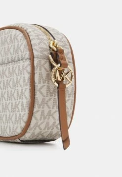 MICHAEL Michael Kors JET SET CHARM OVAL XBODY - Across Body Bag - Vanilla/acrn -MICHAEL Michael Kors shop d58b4e5f98fd4b4d8b8fc9c92cef4bb5