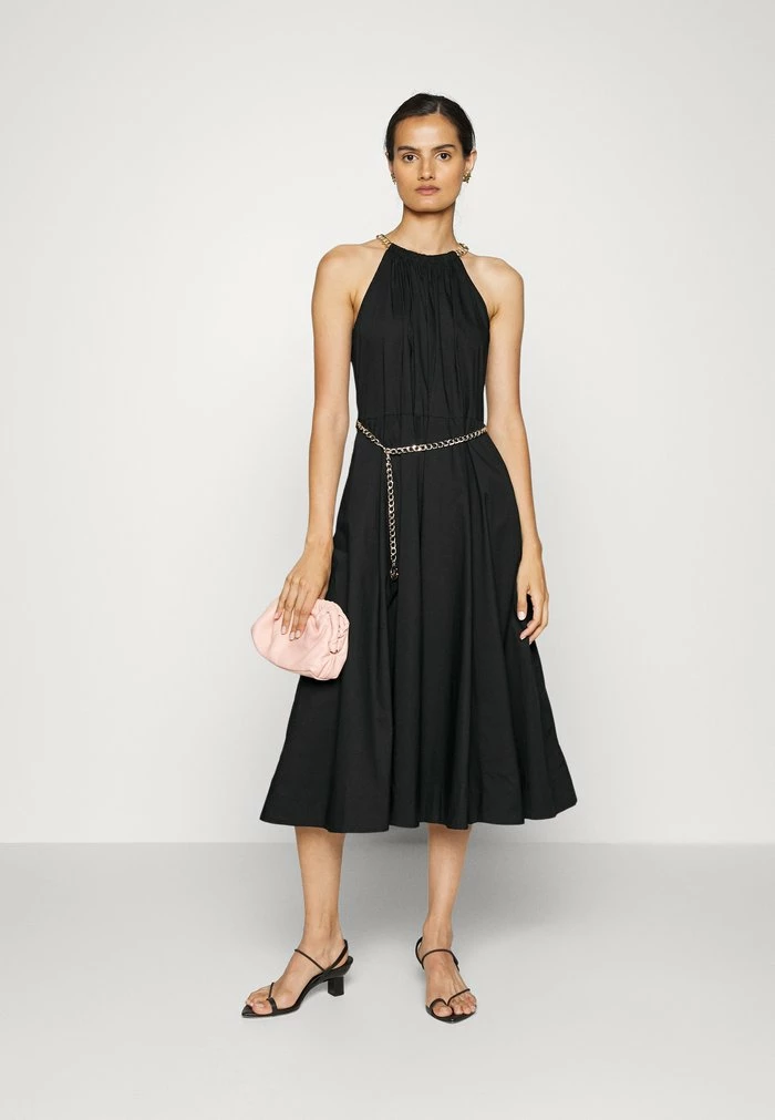 MICHAEL Michael Kors CHAIN BELT HALTER - Cocktail Dress / Party Dress - Black 4 MICHAEL Michael Kors CHAIN BELT HALTER - Cocktail Dress / Party Dress - Black - Image 2