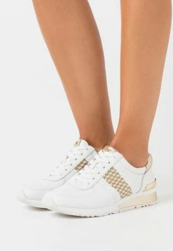 MICHAEL Michael Kors ALLIE WRAP TRAINER - Trainers - Optic White/gold