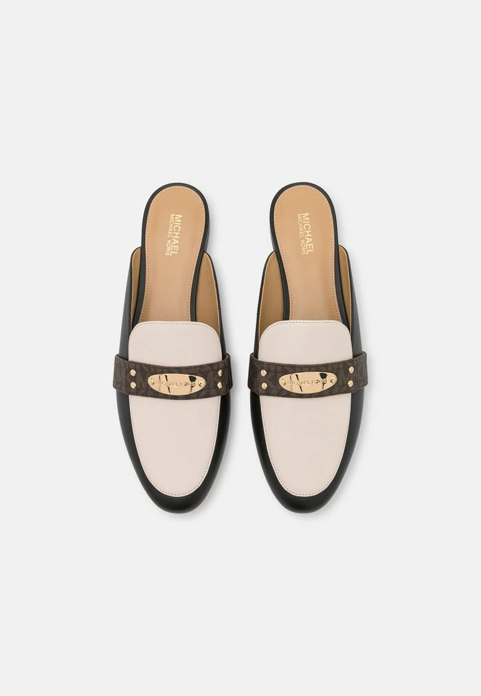 MICHAEL Michael Kors PLATE MULE - Mules - Black/light Cream 6 MICHAEL Michael Kors PLATE MULE - Mules - Black/light Cream - Image 4