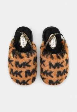 MICHAEL Michael Kors JANIS KAMRYN - Slippers - Tan/black -MICHAEL Michael Kors shop dae6210595074c00b81a660104d8f29d