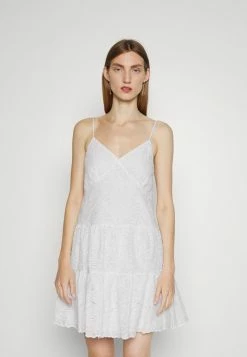 MICHAEL Michael Kors PALM EYELET SLIP DRESS - Day Dress - White