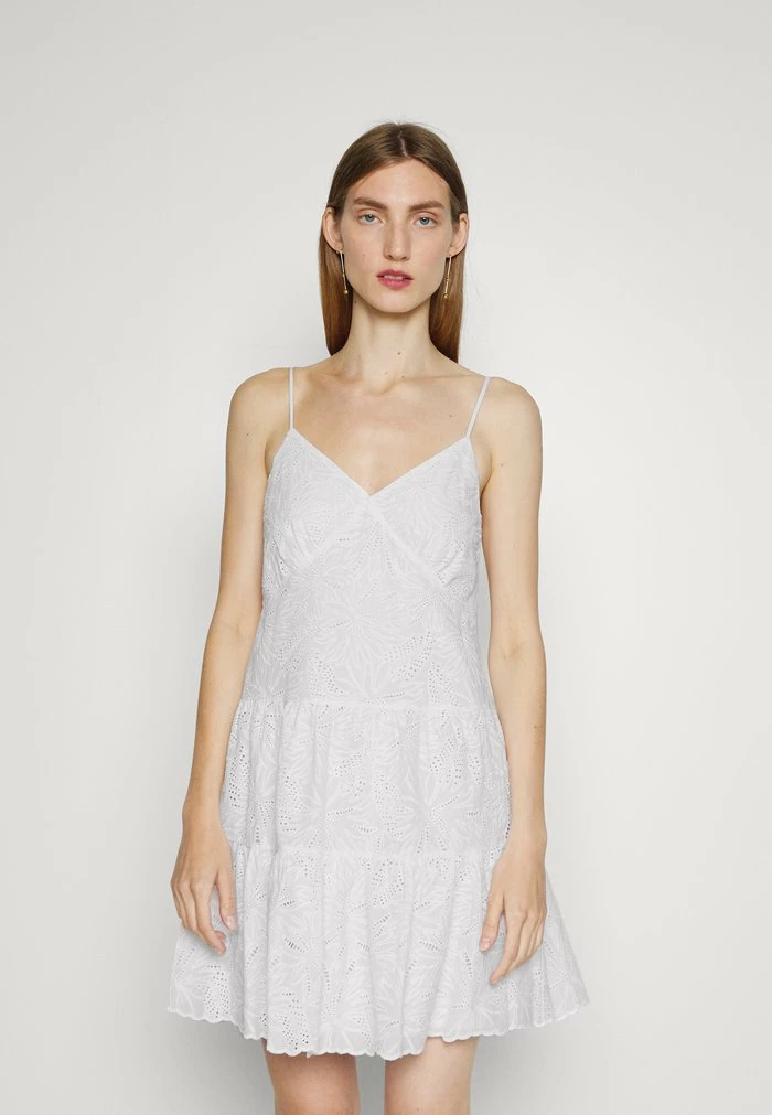 MICHAEL Michael Kors PALM EYELET SLIP DRESS - Day Dress - White 3 MICHAEL Michael Kors PALM EYELET SLIP DRESS - Day Dress - White