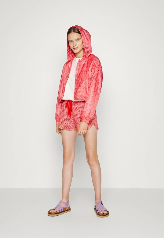 MICHAEL Michael Kors LOGO CROP - Bomber Jacket - Sangria 4 MICHAEL Michael Kors LOGO CROP - Bomber Jacket - Sangria - Image 2