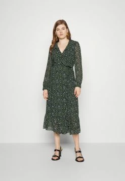 MICHAEL Michael Kors FLORAL AND VINE DRESS - Day Dress - Black