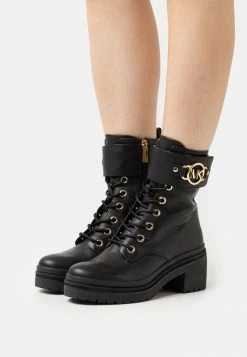 MICHAEL Michael Kors RORY LUG BOOTIE - Lace-up Ankle Boots - Black