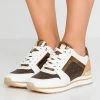 MICHAEL Michael Kors BILLIE TRAINER - Trainers - Optic White/brown -MICHAEL Michael Kors shop e0ce84cc1af84aecac1395942f526e33
