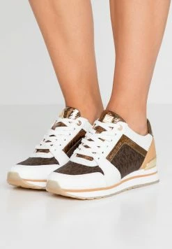 MICHAEL Michael Kors BILLIE TRAINER - Trainers - Optic White/brown