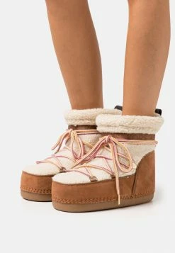 MICHAEL Michael Kors ZELDA BOOTIE - Lace-up Ankle Boots - Natural/luggage