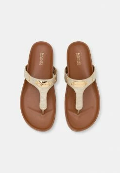 MICHAEL Michael Kors PLATE - T-bar Sandals - Pale Gold -MICHAEL Michael Kors shop e3266f5bde78485ca79490d886cb3327