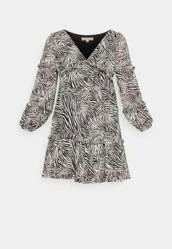 MICHAEL Michael Kors ZEBRA MINI DRESS - Cocktail Dress / Party Dress - Bone -MICHAEL Michael Kors shop e36d33ffe48e464d86336ee47a4553a0