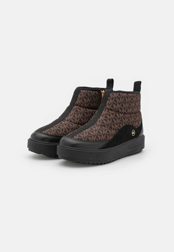 MICHAEL Michael Kors EMMETT QUILTED - Platform Ankle Boots - Brown 5 MICHAEL Michael Kors EMMETT QUILTED - Platform Ankle Boots - Brown - Image 3