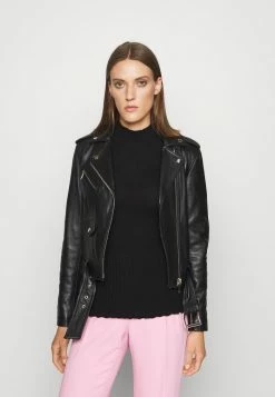MICHAEL Michael Kors CLASSIC MOTO - Leather Jacket - Black